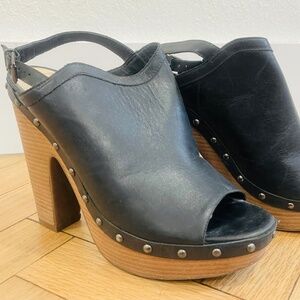 Shoes - High Wooden Heel